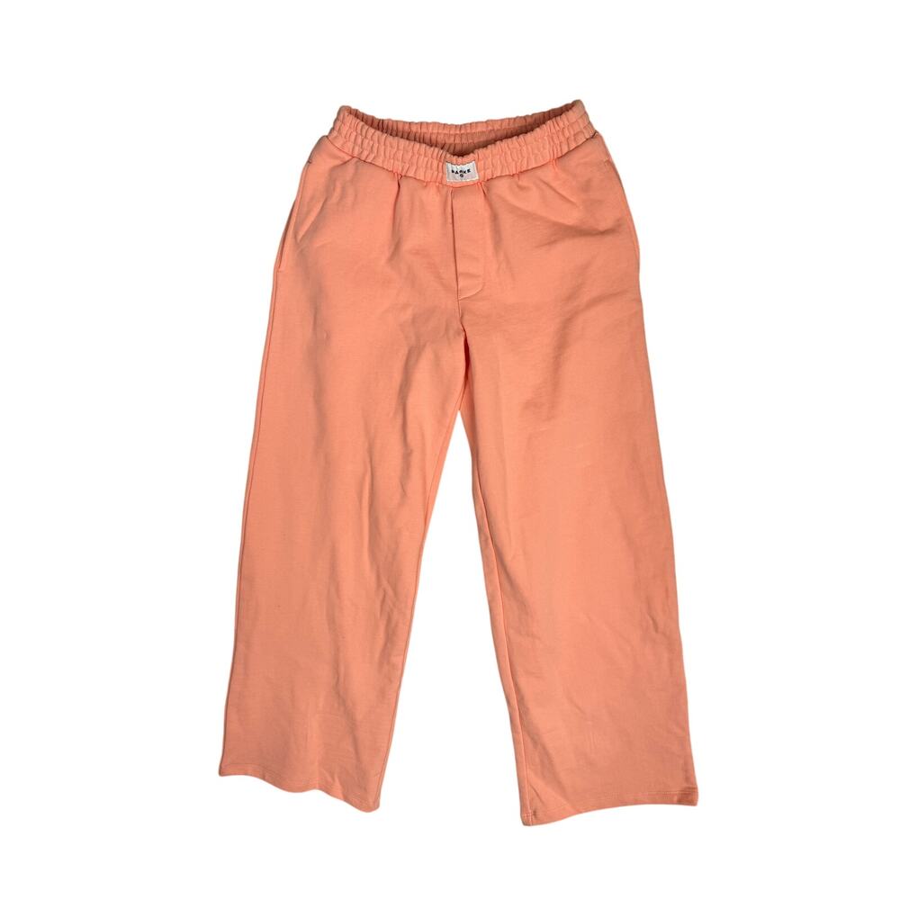 Parke Target Boxer Sweatpants High Rise Orange Peach Pull On Logo XS